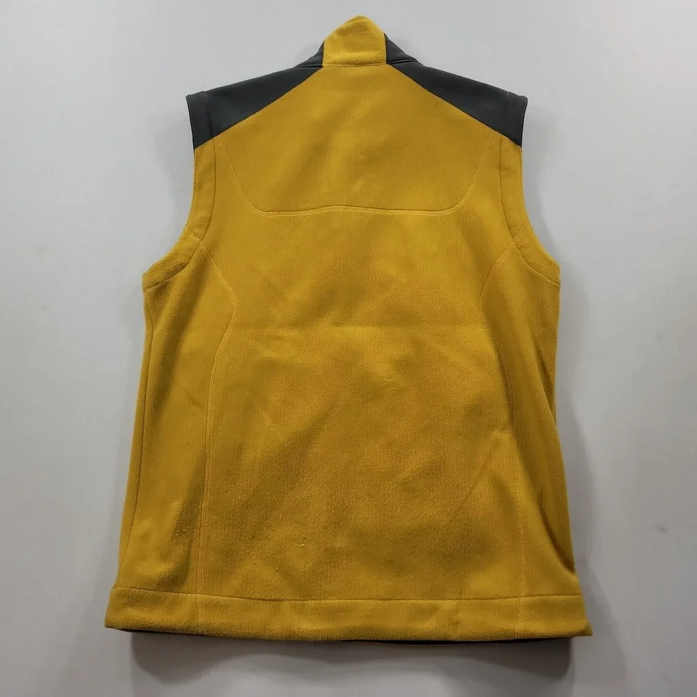 REI Fleece Vest Mens Small Yellow Gold Coop Hike Base Layer Full Zip‎